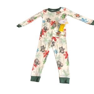 2-Piece Burt Bees Snug Fit Toddler Kids COZY PENGUINS Tee & Pajama Pant Size 2T